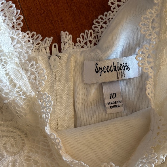 Nordstrom Speechless White Lace sz 10 girls Dress - Picture 2 of 8
